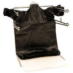 EXTRA HEAVY DUTY 1/6 BLACK PLASTIC BAGS 285 Bags Per Box
