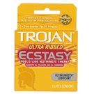 TROJAN ECSTASY ULTRA RIBBED 6-3PK @ $2.25 EACH